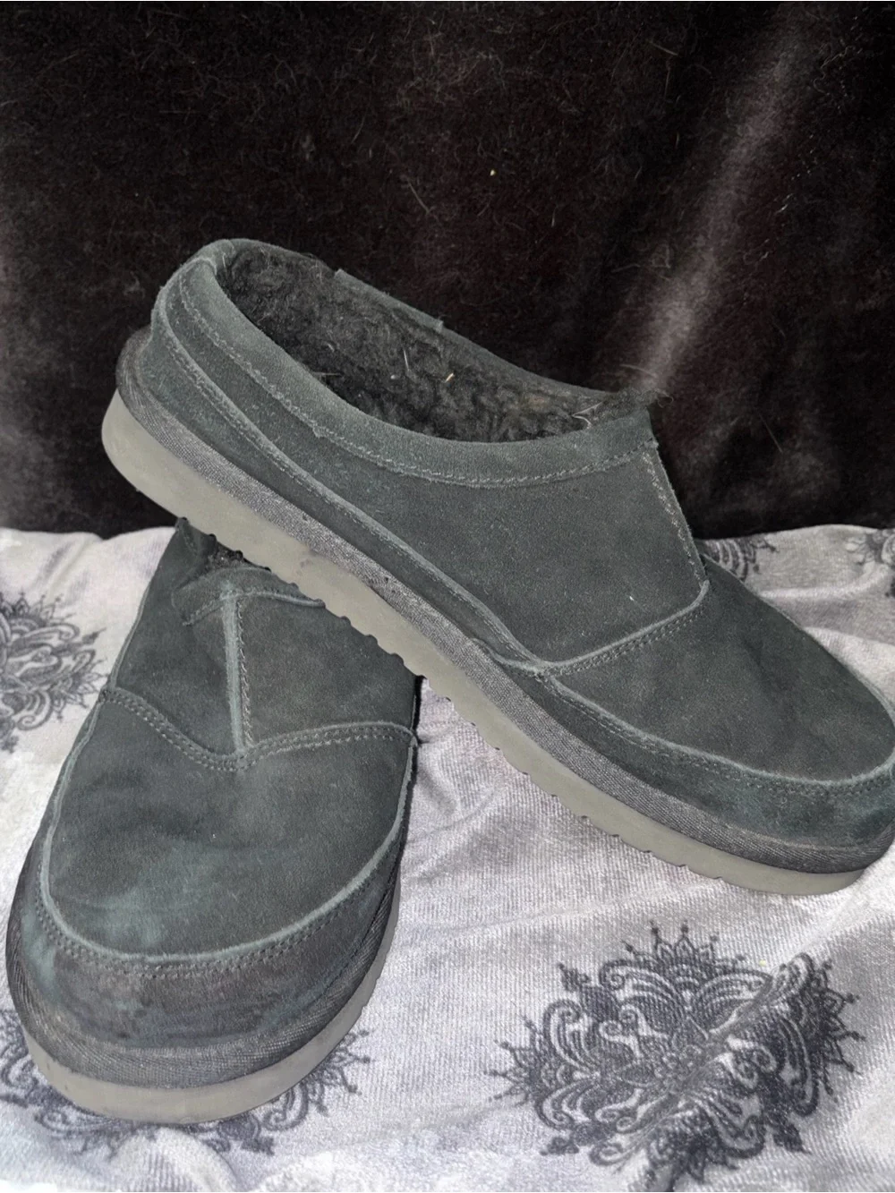 Koolaburra by UGG black Suede Slip-On Slippers/Loafers